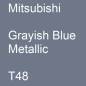 Preview: Mitsubishi, Grayish Blue Metallic, T48.